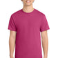 Port & Company PC54 Core Cotton Tee, Sangria, Model front