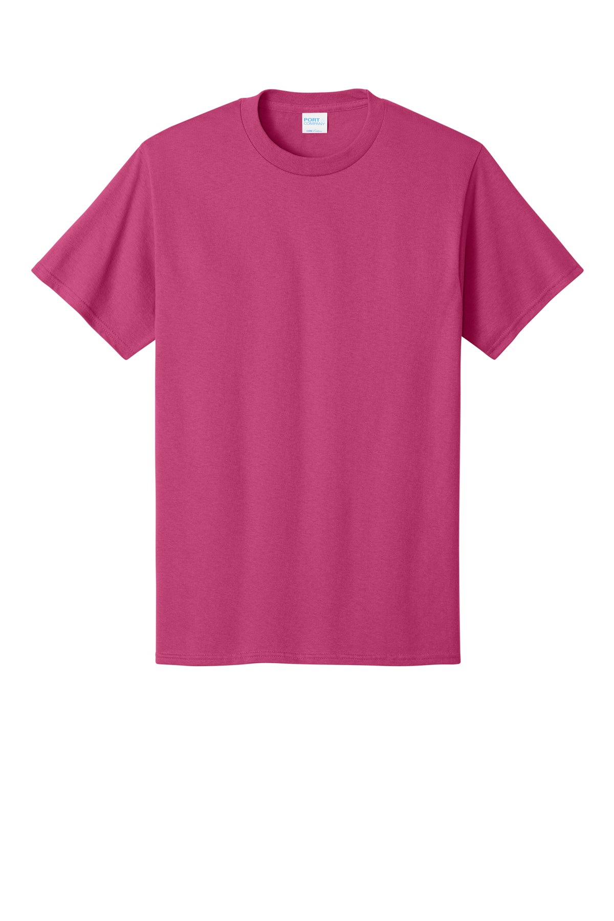 Port & Company PC54 Core Cotton Tee, Sangria, Flat front