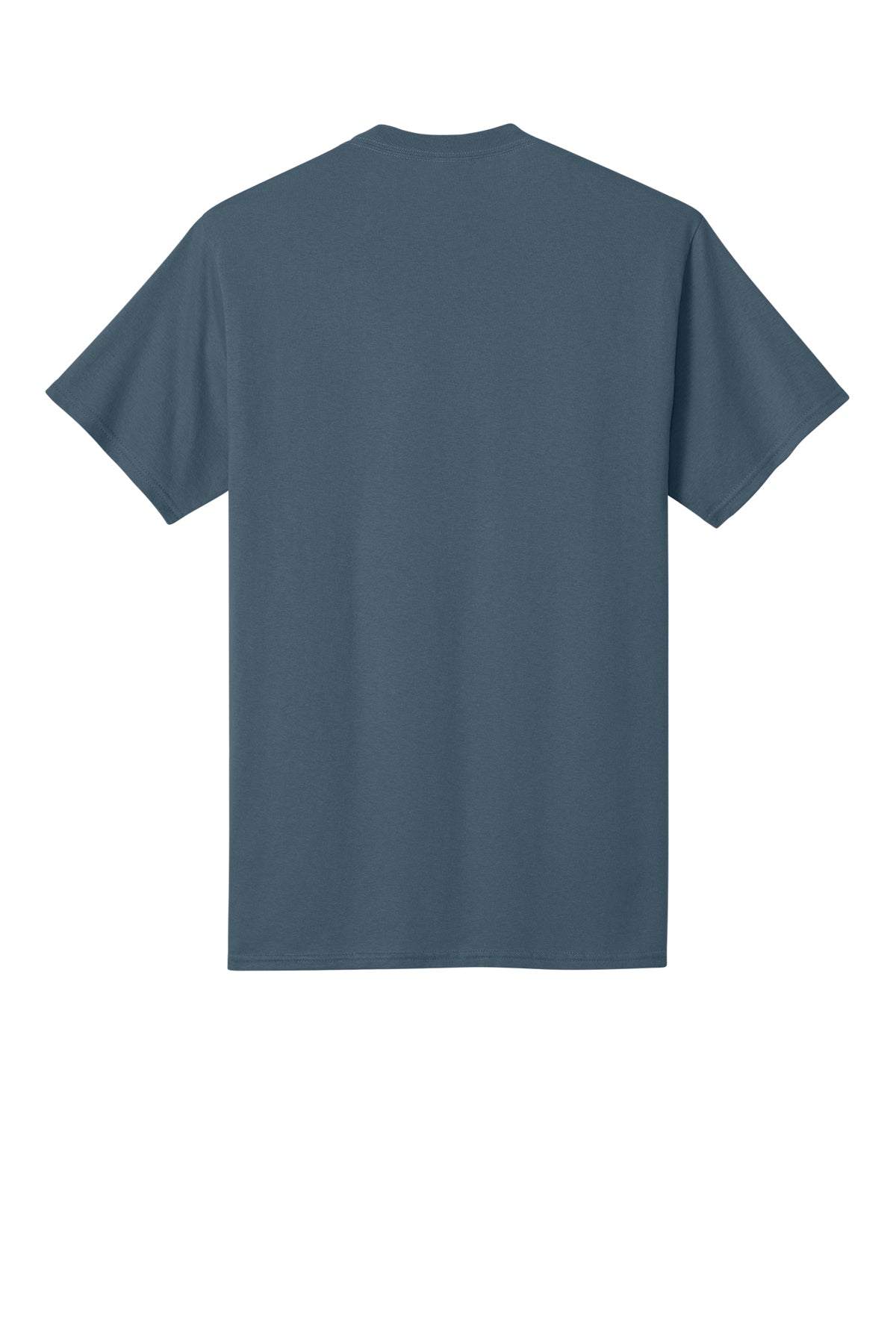 Port & Company PC54 Core Cotton Tee, Steel Blue, Flat back