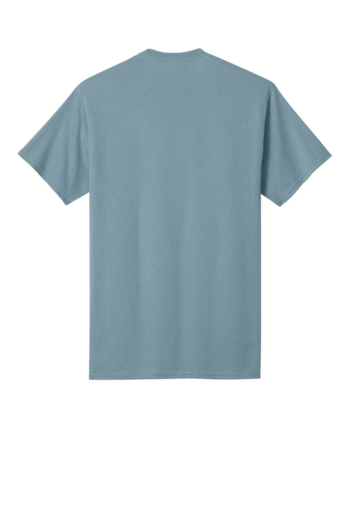 Port & Company PC54 Core Cotton Tee, Stonewashed Blue, Flat back
