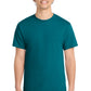 Port & Company PC54 Core Cotton Tee, Teal, Model front