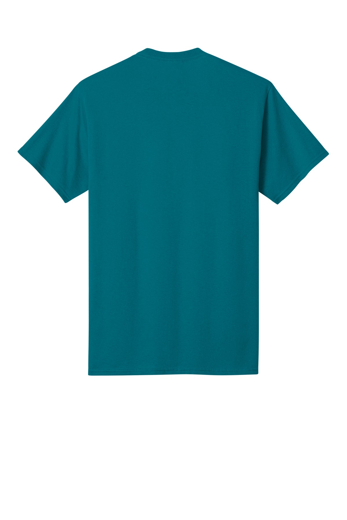 Port & Company PC54 Core Cotton Tee, Teal, Flat back
