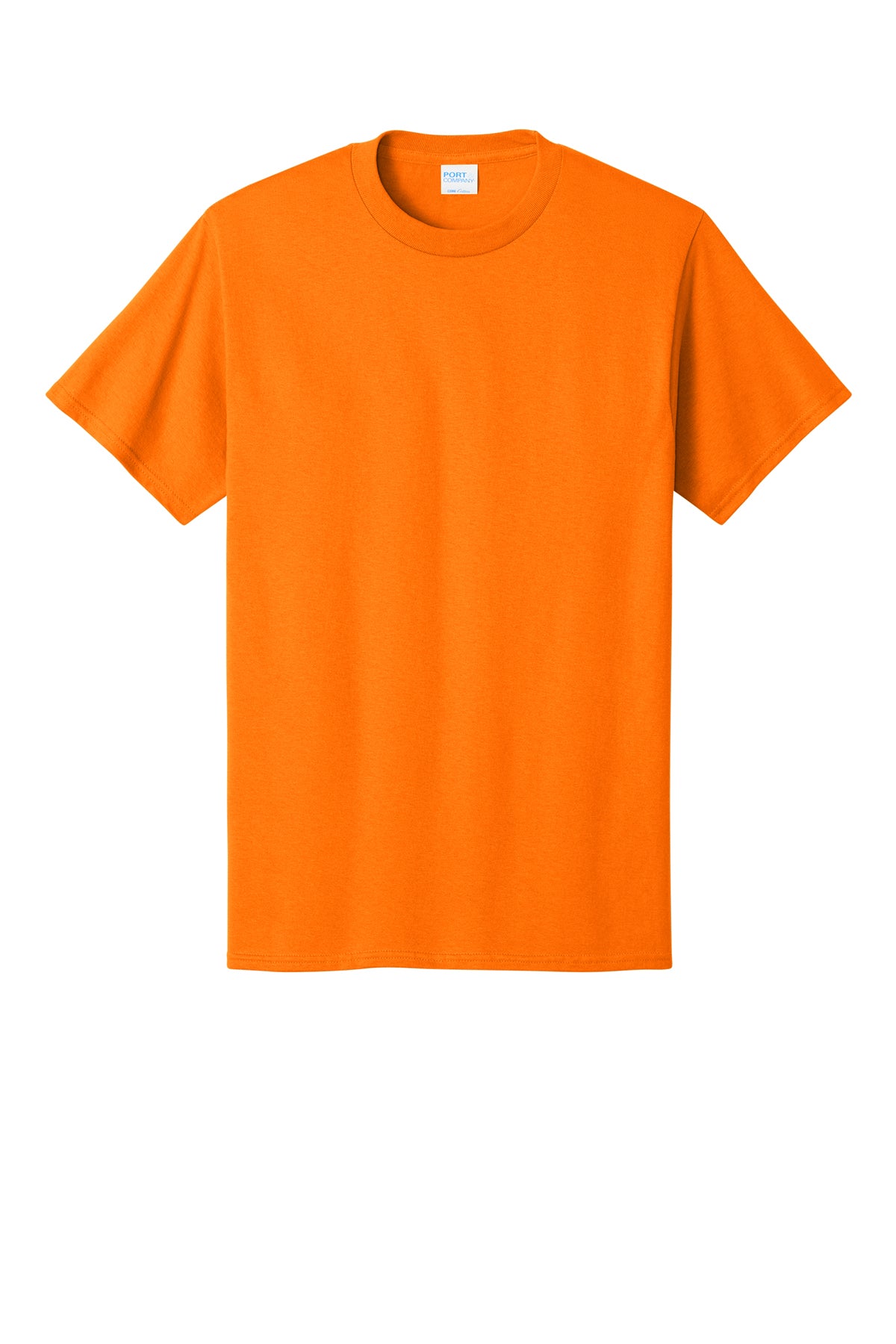 Port & Company PC54 Core Cotton Tee, Tennessee Orange, Flat front