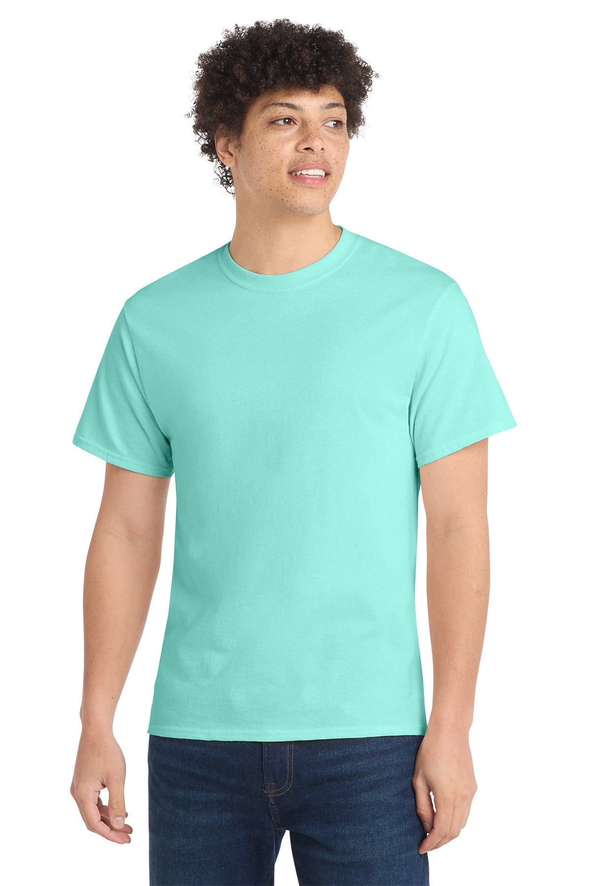 Port & Company PC54 Core Cotton Tee, True Celadon, Model front