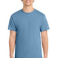 Port & Company PC54 Core Cotton Tee, Tundra Blue, Model front