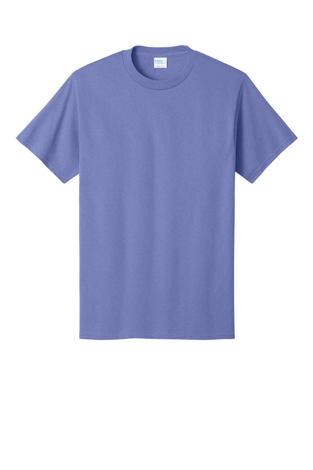 Port & Company PC54 Core Cotton Tee, Violet, Flat front