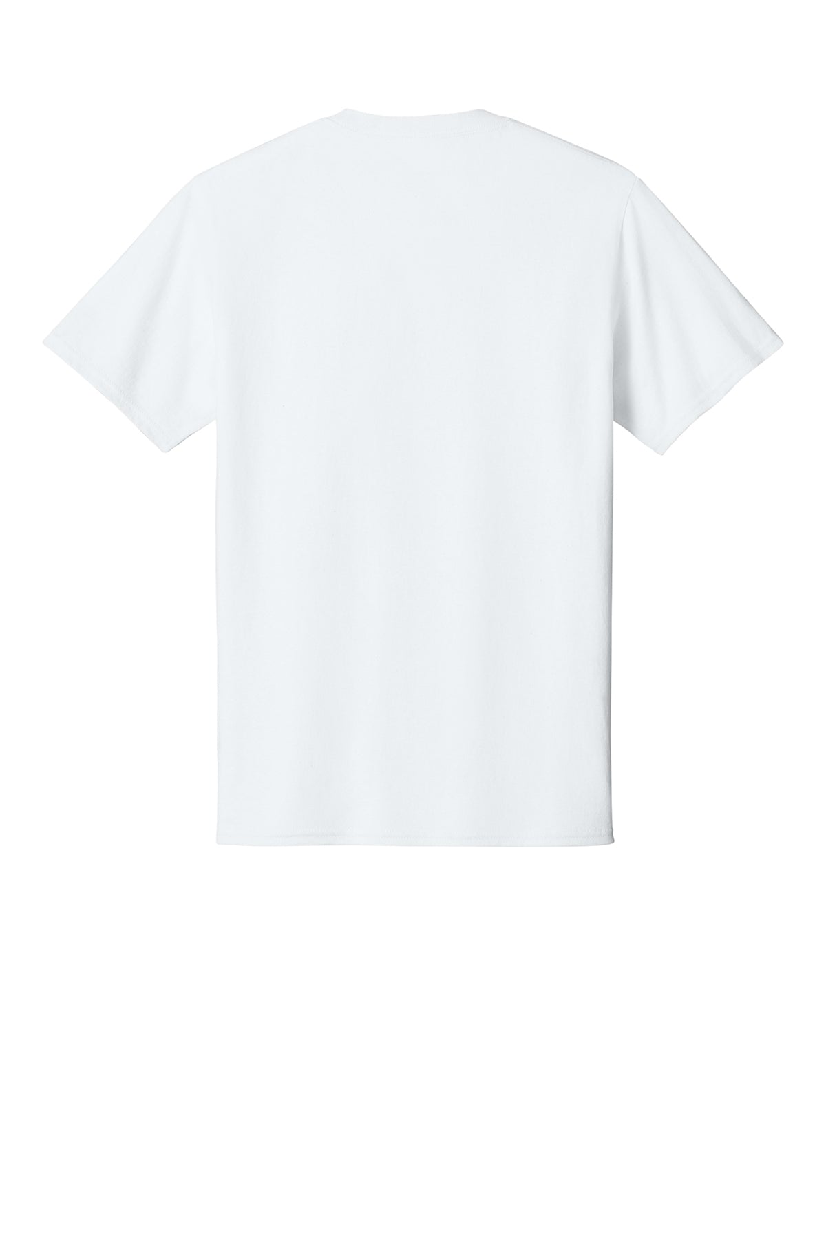 Port & Company PC54 Core Cotton Tee, White, Flat back