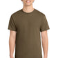 Port & Company PC54 Core Cotton Tee, Woodland Brown, Model front