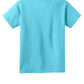 Port & Company PC54Y Youth Core Cotton Tee, Aquatic Blue, Flat back