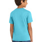 Port & Company PC54Y Youth Core Cotton Tee, Aquatic Blue, Model back