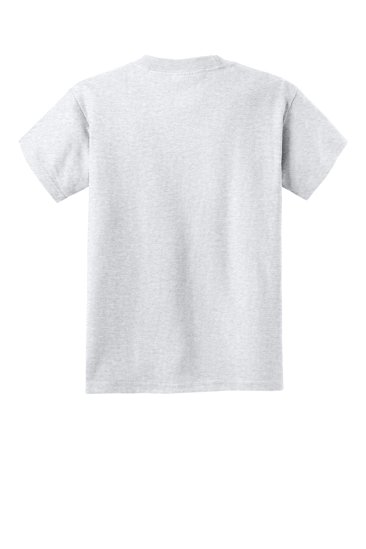 Port & Company PC54Y Youth Core Cotton Tee, Ash, Flat back