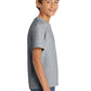 Port & Company PC54Y Youth Core Cotton Tee, Athletic Heather, Model side
