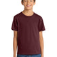 Port & Company PC54Y Youth Core Cotton Tee, Athletic Maroon, Model front