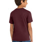 Port & Company PC54Y Youth Core Cotton Tee, Athletic Maroon, Model back