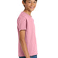 Port & Company PC54Y Youth Core Cotton Tee, Candy Pink, Model side
