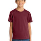 Port & Company PC54Y Youth Core Cotton Tee, Cardinal, Model front