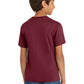 Port & Company PC54Y Youth Core Cotton Tee, Cardinal, Model back