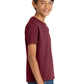 Port & Company PC54Y Youth Core Cotton Tee, Cardinal, Model side