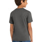 Port & Company PC54Y Youth Core Cotton Tee, Charcoal, Model back