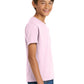 Port & Company PC54Y Youth Core Cotton Tee, Cherry Blossom, Model side