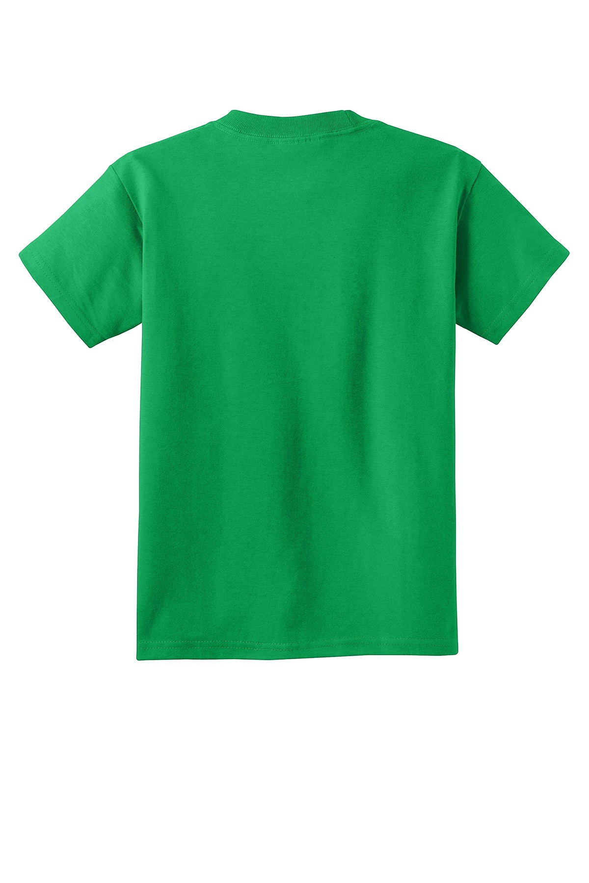 Port & Company PC54Y Youth Core Cotton Tee, Clover Green, Flat back
