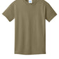 Port & Company PC54Y Youth Core Cotton Tee, Coyote Brown, Flat front