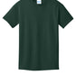 Port & Company PC54Y Youth Core Cotton Tee, Dark Green, Flat front