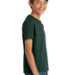 Port & Company PC54Y Youth Core Cotton Tee, Dark Green, Model side