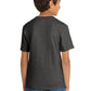 Port & Company PC54Y Youth Core Cotton Tee, Dark Heather Grey, Model back