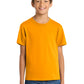 Port & Company PC54Y Youth Core Cotton Tee, Gold, Model front