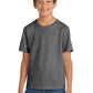 Port & Company PC54Y Youth Core Cotton Tee, Graphite Heather, Model front