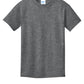 Port & Company PC54Y Youth Core Cotton Tee, Graphite Heather, Flat front