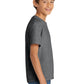Port & Company PC54Y Youth Core Cotton Tee, Graphite Heather, Model side