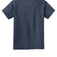 Port & Company PC54Y Youth Core Cotton Tee, Heather Navy, Flat back