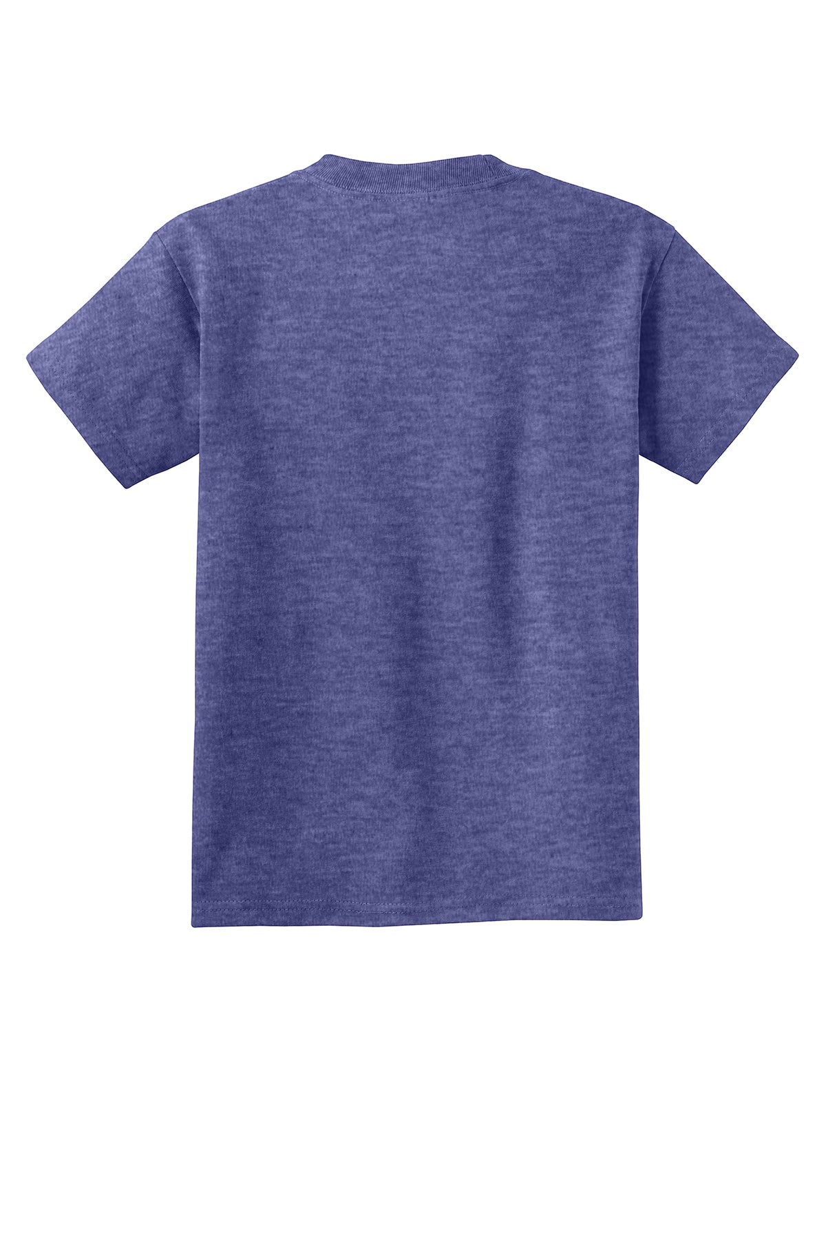 Port & Company PC54Y Youth Core Cotton Tee, Heather Purple, Flat back