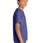Port & Company PC54Y Youth Core Cotton Tee, Heather Purple, Model side