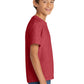 Port & Company PC54Y Youth Core Cotton Tee, Heather Red, Model side
