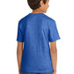 Port & Company PC54Y Youth Core Cotton Tee, Heather Royal, Model back