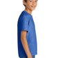 Port & Company PC54Y Youth Core Cotton Tee, Heather Royal, Model side