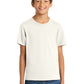 Port & Company PC54Y Youth Core Cotton Tee, Ivory, Model front
