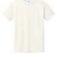 Port & Company PC54Y Youth Core Cotton Tee, Ivory, Flat front