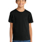 Port & Company PC54Y Youth Core Cotton Tee, Jet Black, Model front