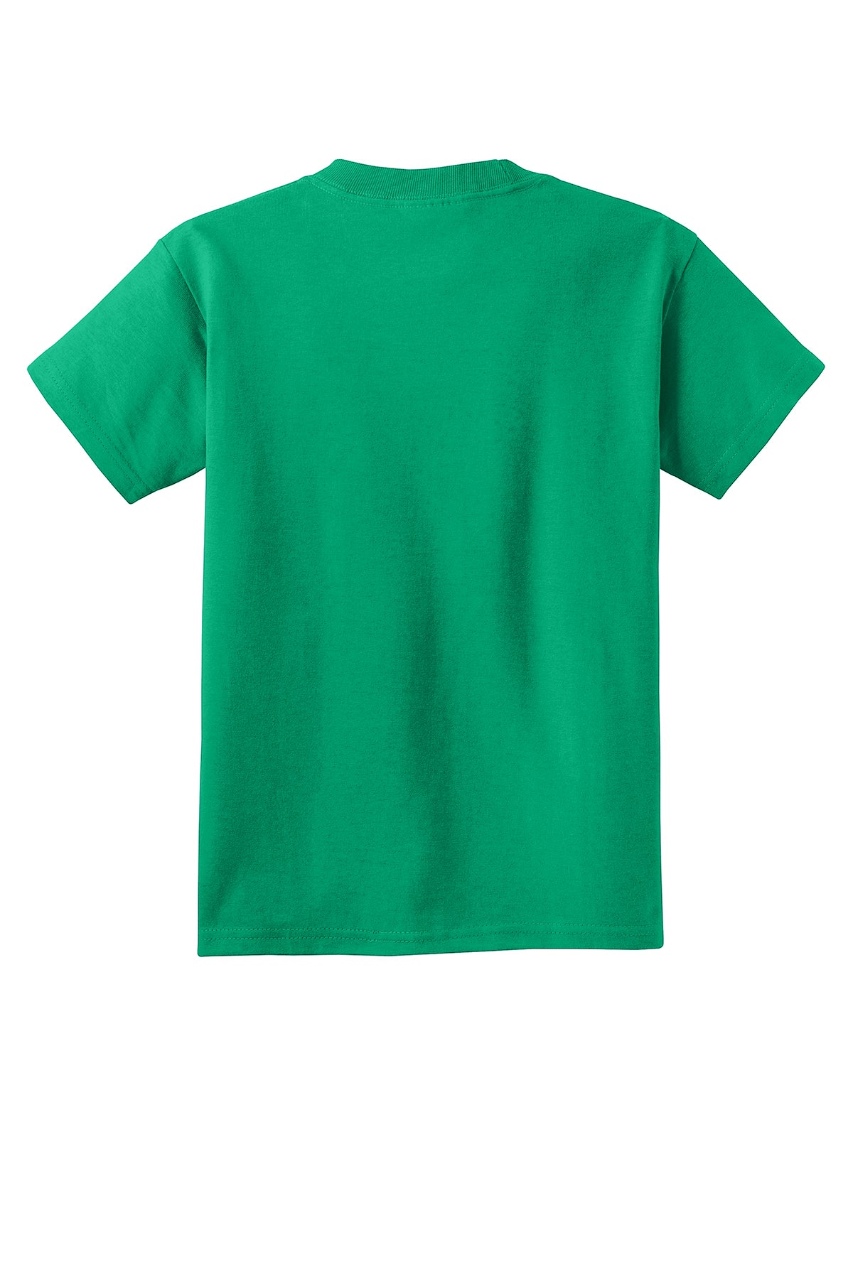 Port & Company PC54Y Youth Core Cotton Tee, Kelly, Flat back