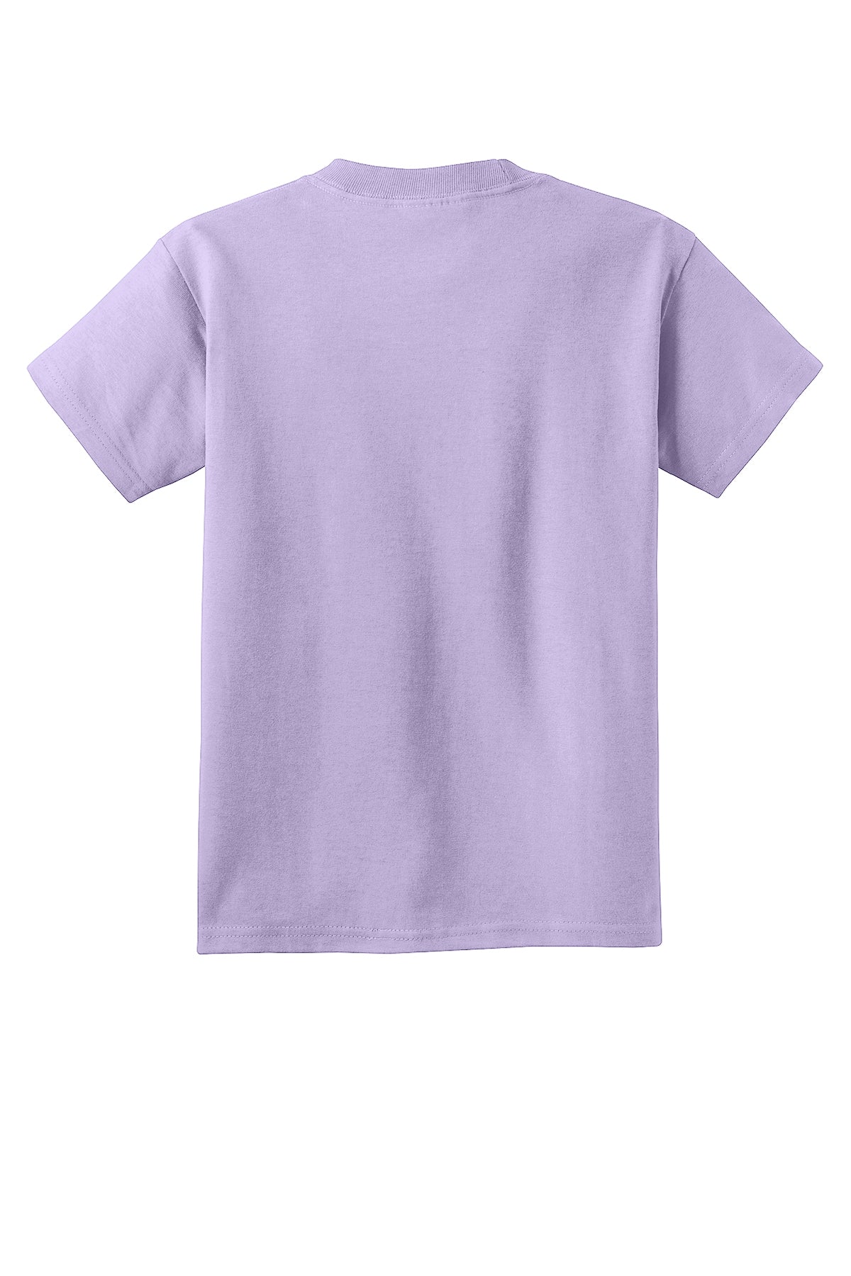 Port & Company PC54Y Youth Core Cotton Tee, Lavender, Flat back