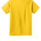 Port & Company PC54Y Youth Core Cotton Tee, Lemon Yellow, Flat back