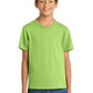 Port & Company PC54Y Youth Core Cotton Tee, Lime, Model front
