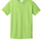 Port & Company PC54Y Youth Core Cotton Tee, Lime, Flat front