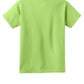 Port & Company PC54Y Youth Core Cotton Tee, Lime, Flat back