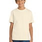 Port & Company PC54Y Youth Core Cotton Tee, Natural, Model front