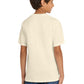 Port & Company PC54Y Youth Core Cotton Tee, Natural, Model back